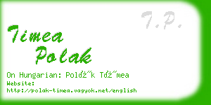 timea polak business card